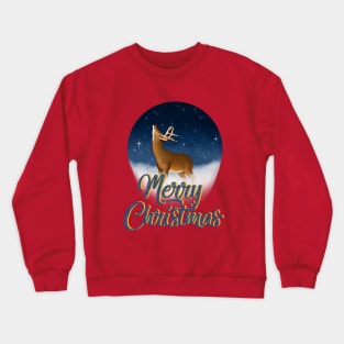 Merry Christmas Rudolph Reindeer Crewneck Sweatshirt